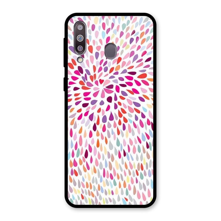 Colorful Decorative Pattern Glass Back Case for Galaxy M30