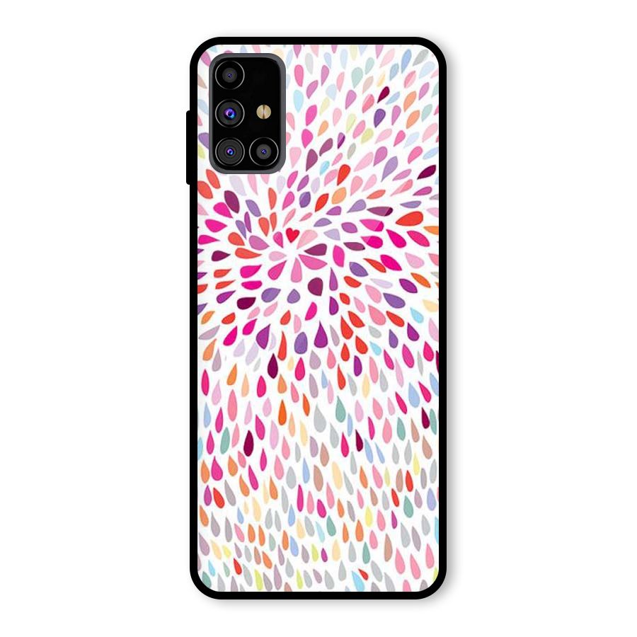Colorful Decorative Pattern Glass Back Case for Galaxy M31s