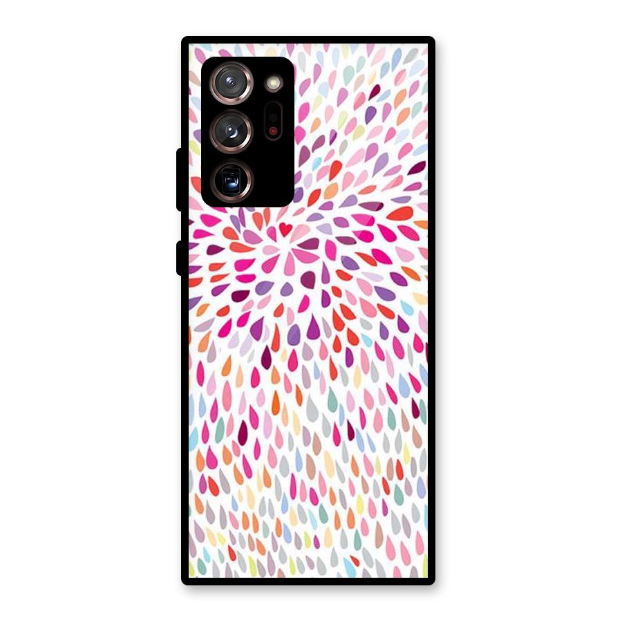 Colorful Decorative Pattern Glass Back Case for Galaxy Note 20 Ultra