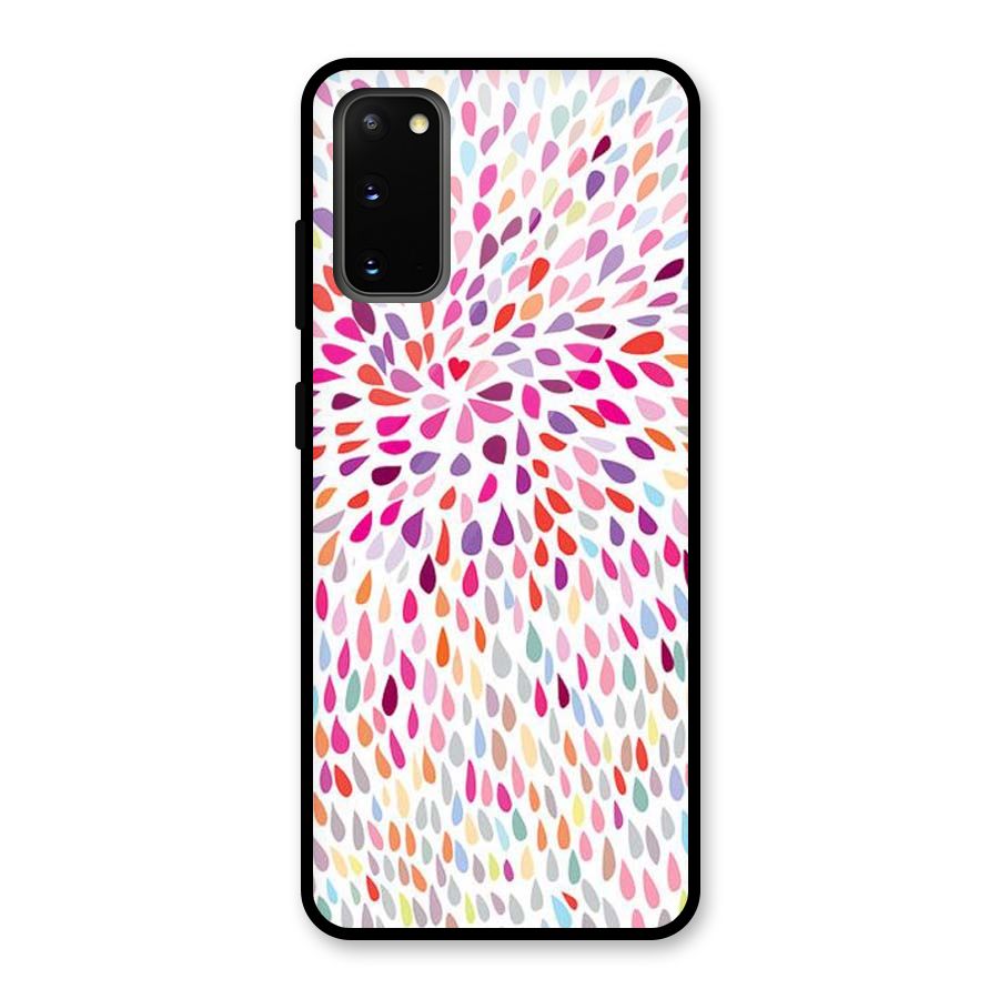 Colorful Decorative Pattern Glass Back Case for Galaxy S20