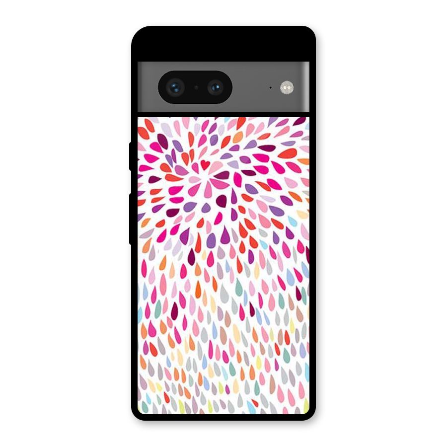 Colorful Decorative Pattern Glass Back Case for Google Pixel 7