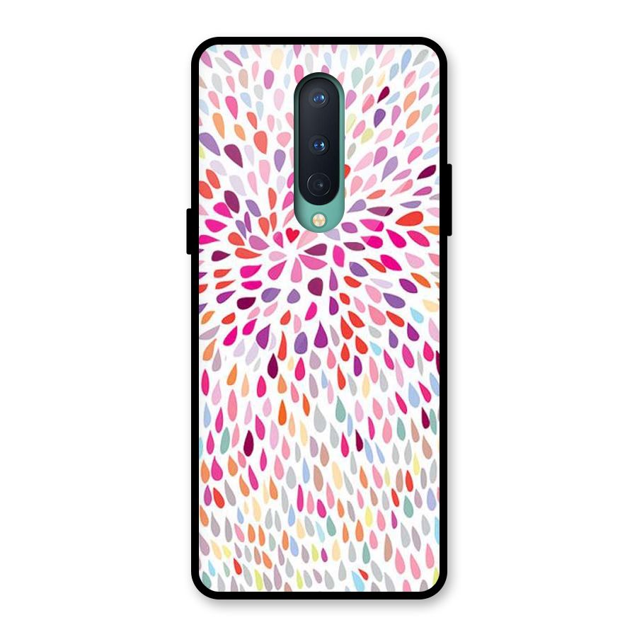 Colorful Decorative Pattern Glass Back Case for OnePlus 8