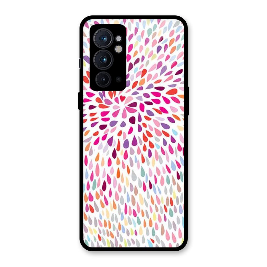 Colorful Decorative Pattern Glass Back Case for OnePlus 9RT 5G