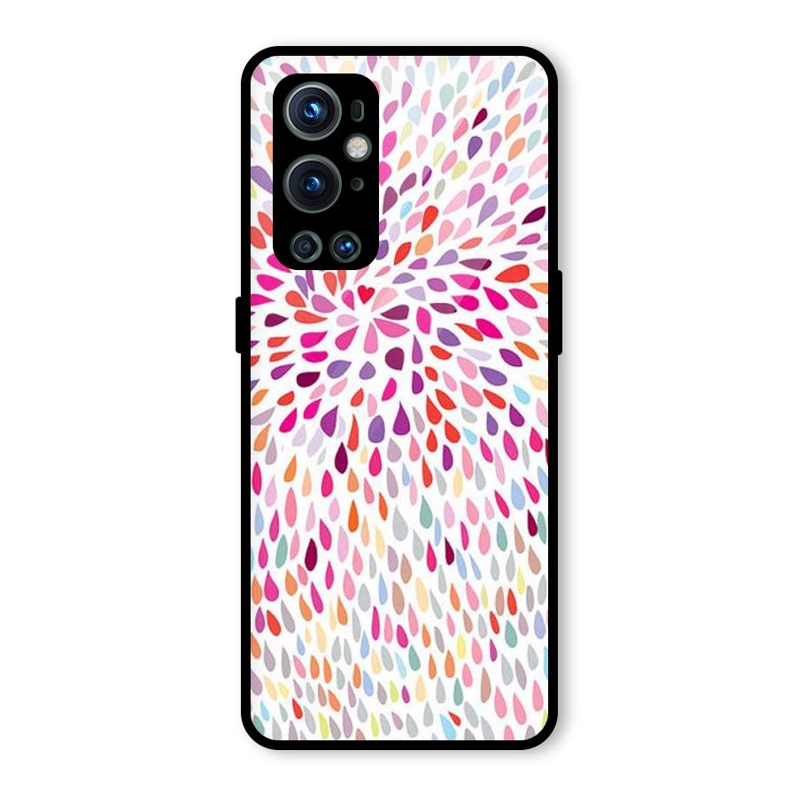 Colorful Decorative Pattern Glass Back Case for OnePlus 9 Pro