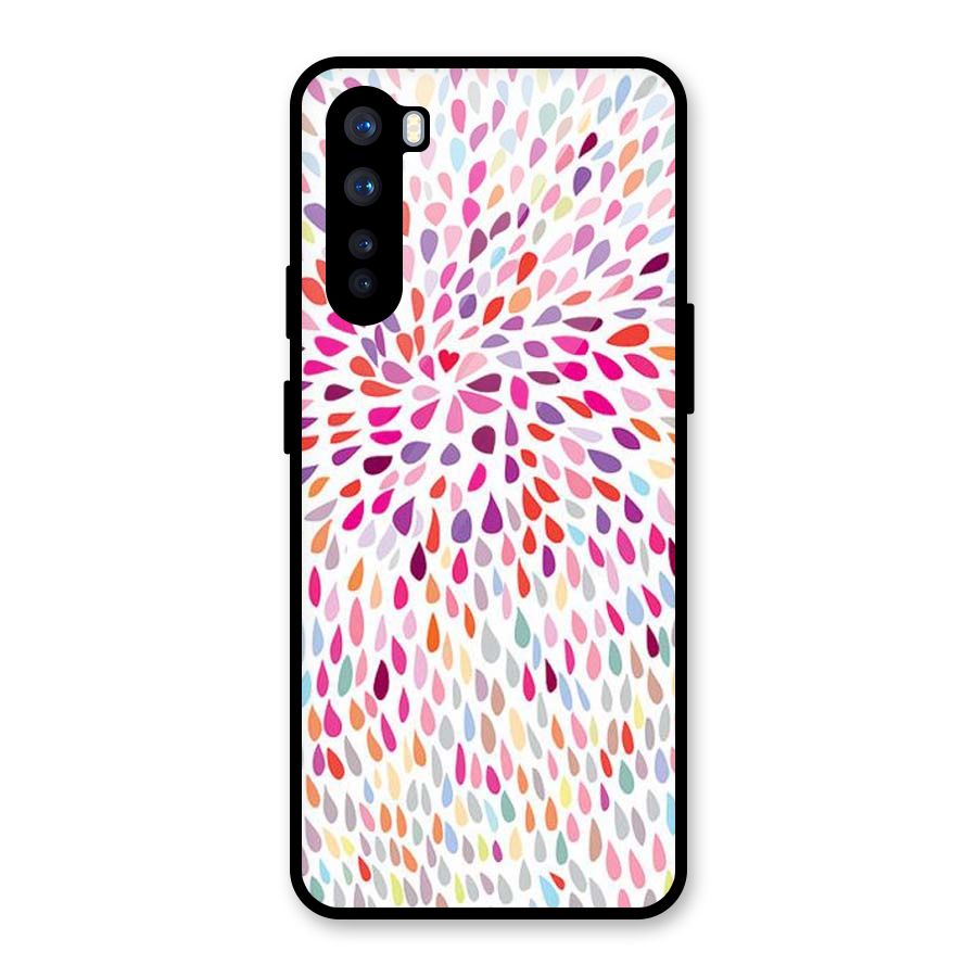 Colorful Decorative Pattern Glass Back Case for OnePlus Nord