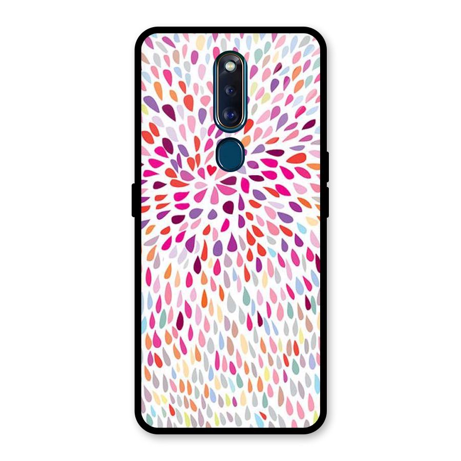 Colorful Decorative Pattern Glass Back Case for Oppo F11 Pro