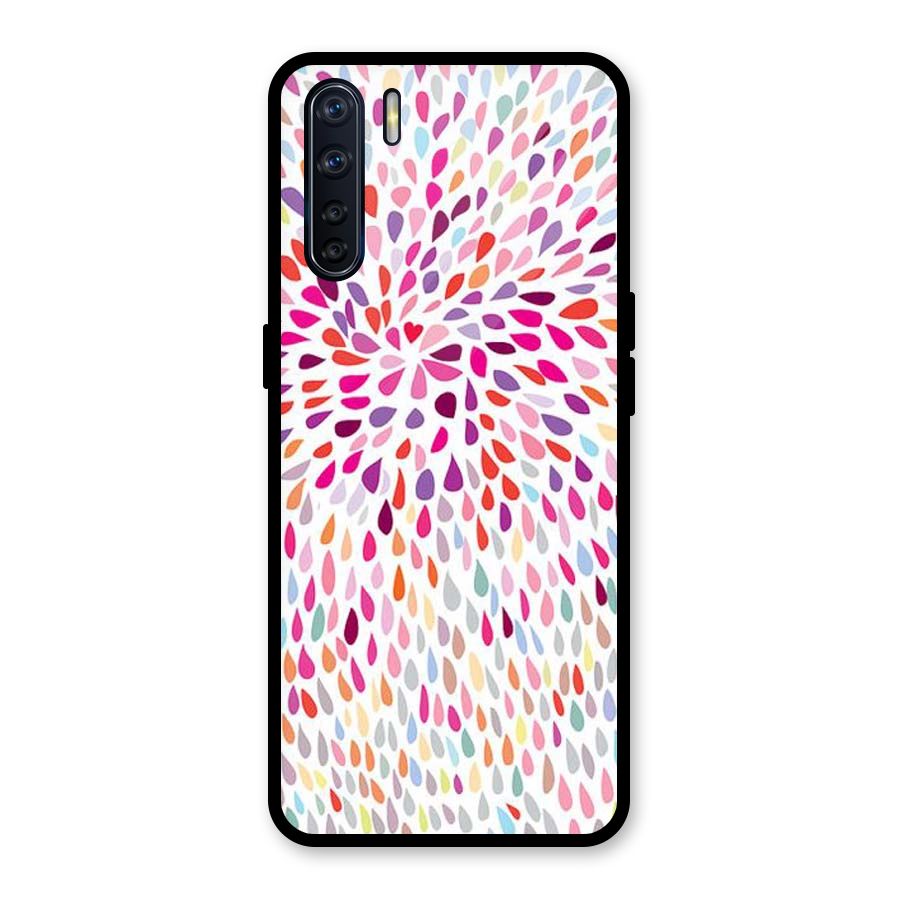 Colorful Decorative Pattern Glass Back Case for Oppo F15