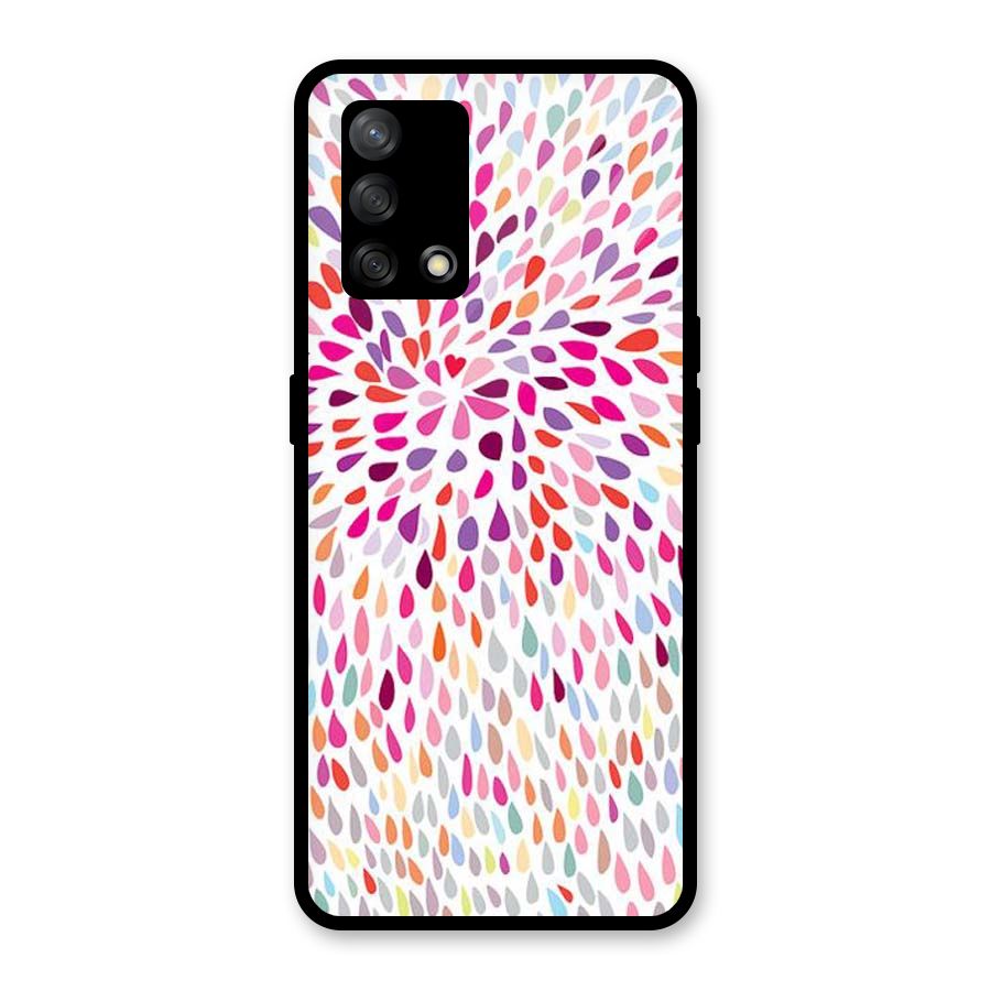 Colorful Decorative Pattern Glass Back Case for Oppo F19
