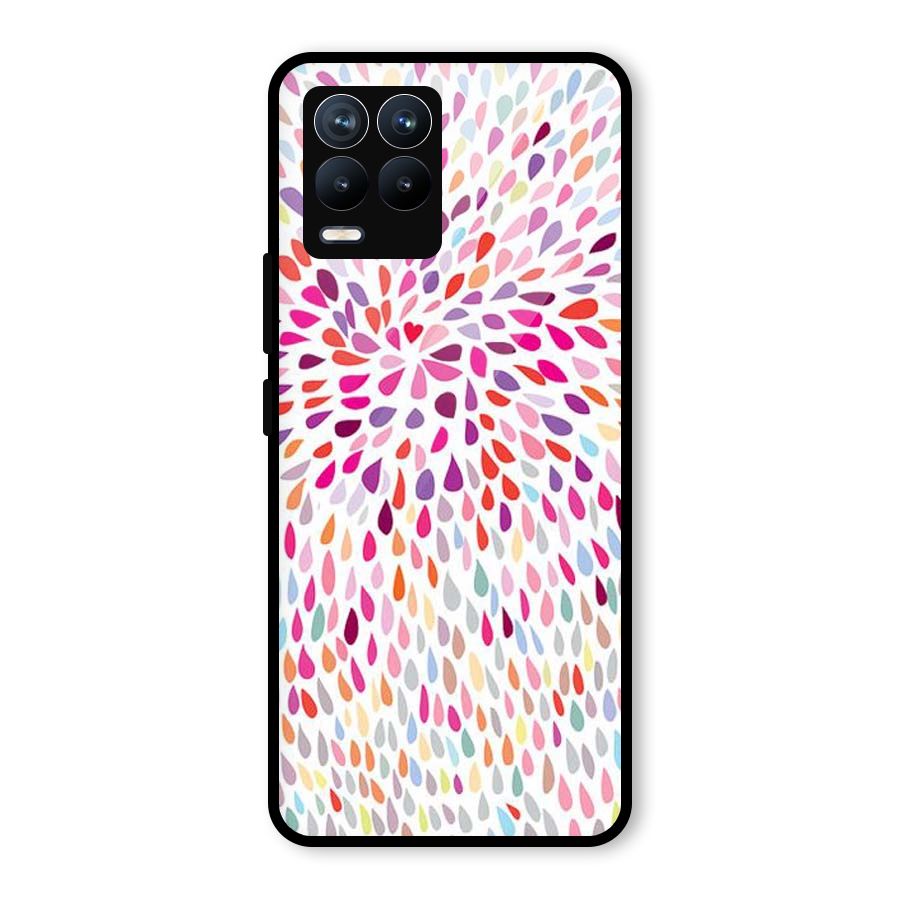 Colorful Decorative Pattern Glass Back Case for Realme 8 Pro