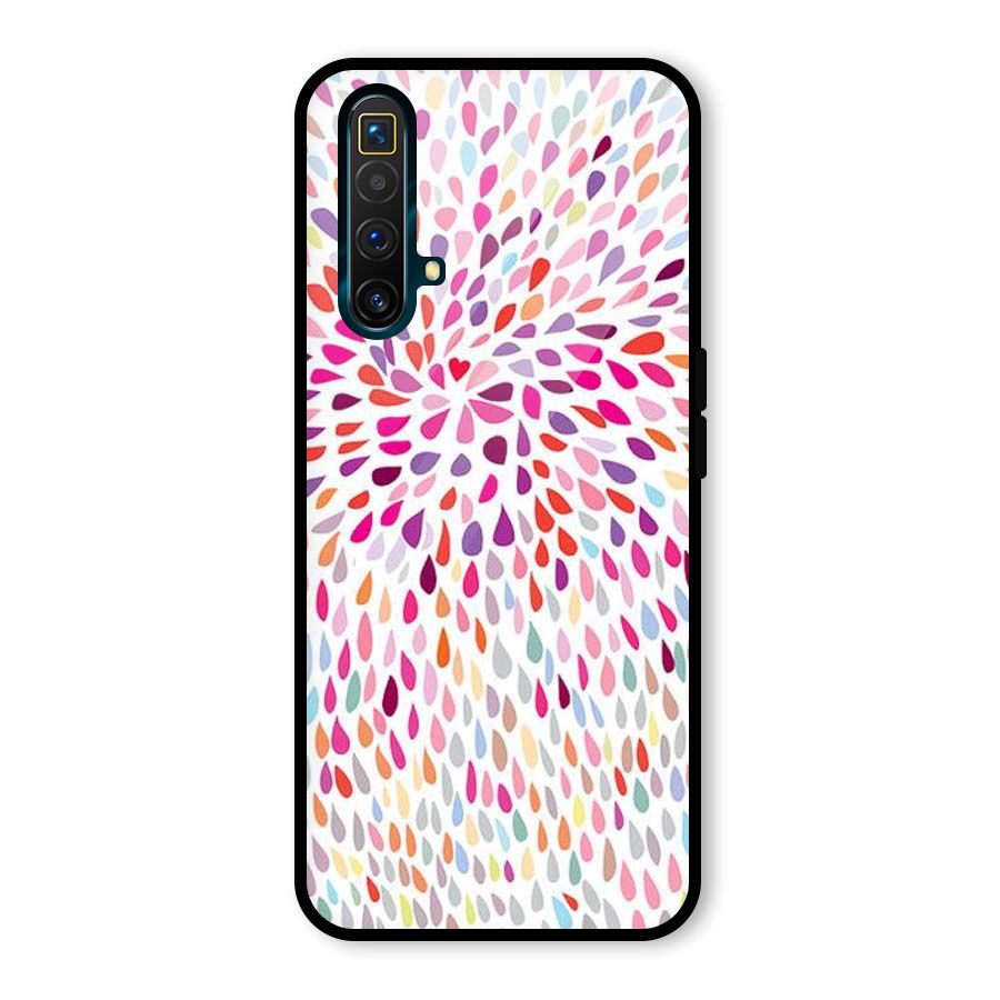 Colorful Decorative Pattern Glass Back Case for Realme X3 SuperZoom