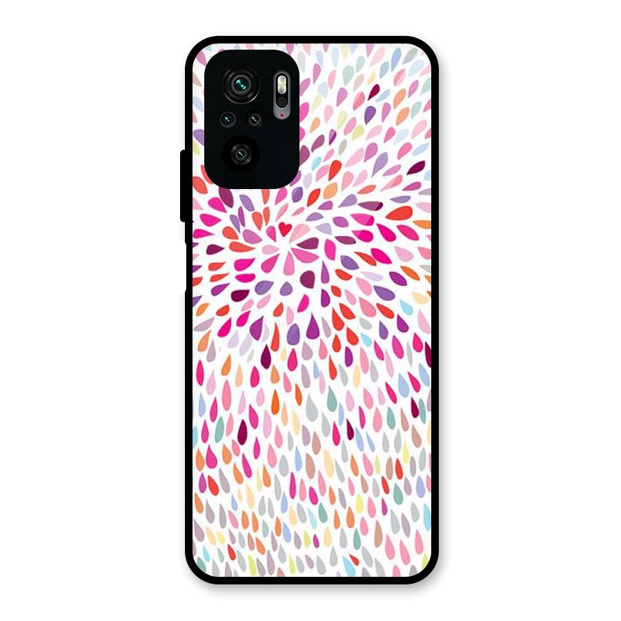 Colorful Decorative Pattern Glass Back Case for Redmi Note 10S