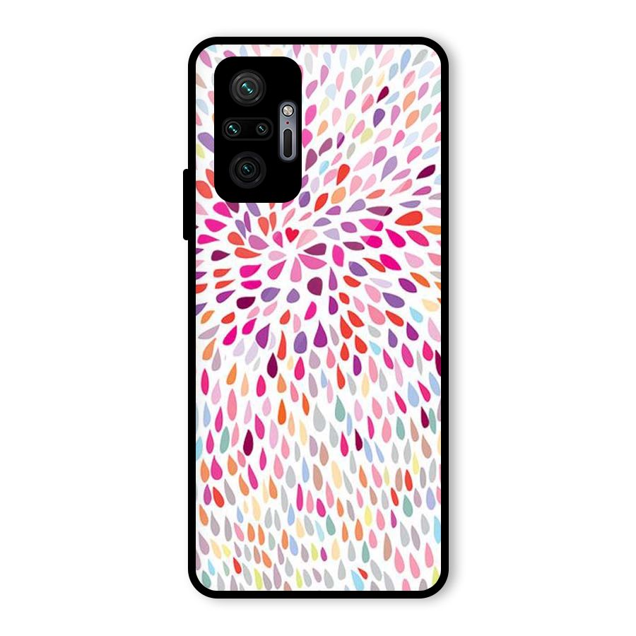 Colorful Decorative Pattern Glass Back Case for Redmi Note 10 Pro