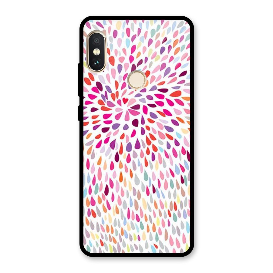 Colorful Decorative Pattern Glass Back Case for Redmi Note 5 Pro