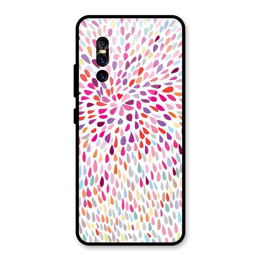 Colorful Decorative Pattern Glass Back Case for Vivo V15 Pro