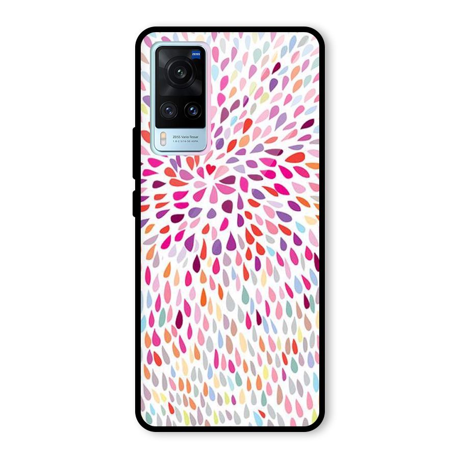 Colorful Decorative Pattern Glass Back Case for Vivo X60