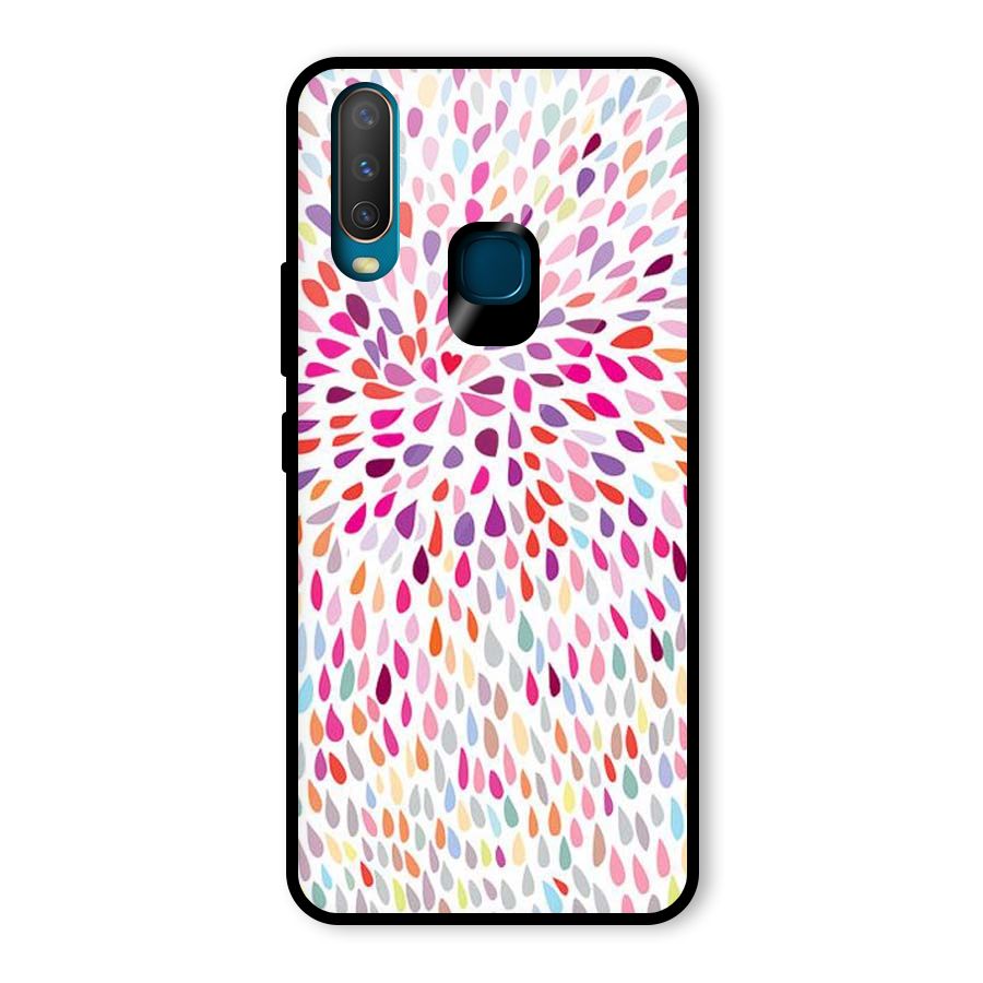 Colorful Decorative Pattern Glass Back Case for Vivo Y17