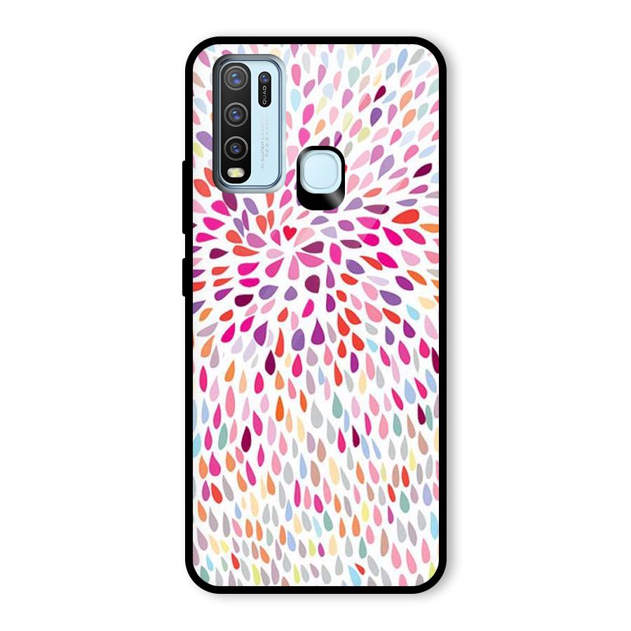 Colorful Decorative Pattern Glass Back Case for Vivo Y50