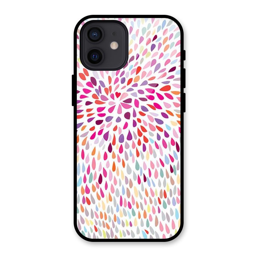 Colorful Decorative Pattern Glass Back Case for iPhone 12