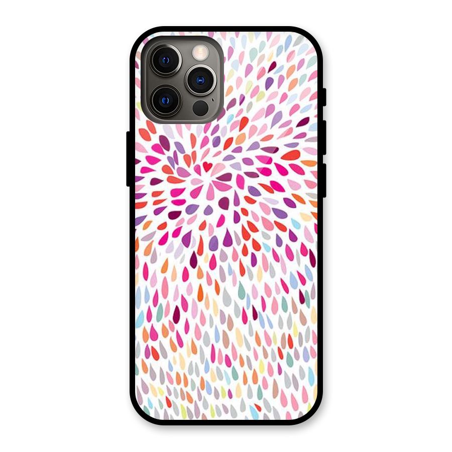 Colorful Decorative Pattern Glass Back Case for iPhone 12 Pro
