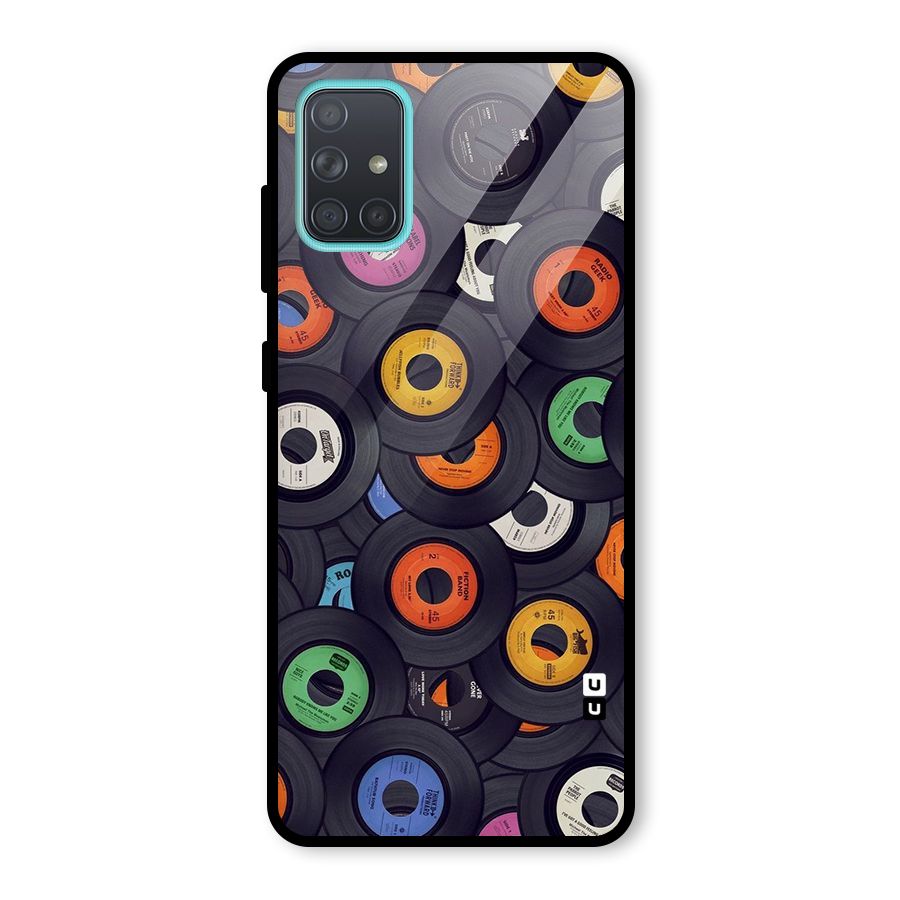 Colorful Disks Glass Back Case for Galaxy A71