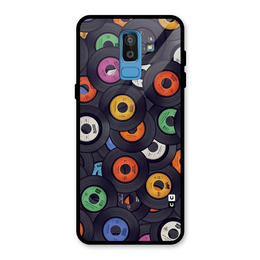 Colorful Disks Glass Back Case for Galaxy J8