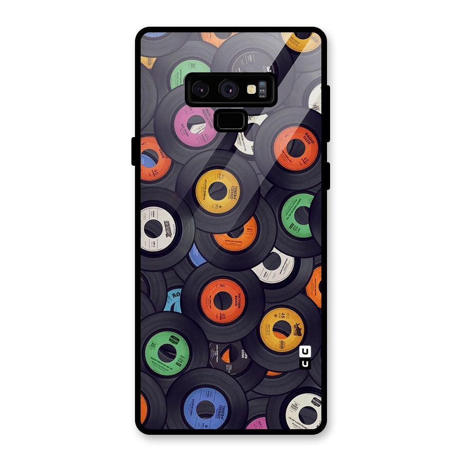 Colorful Disks Glass Back Case for Galaxy Note 9
