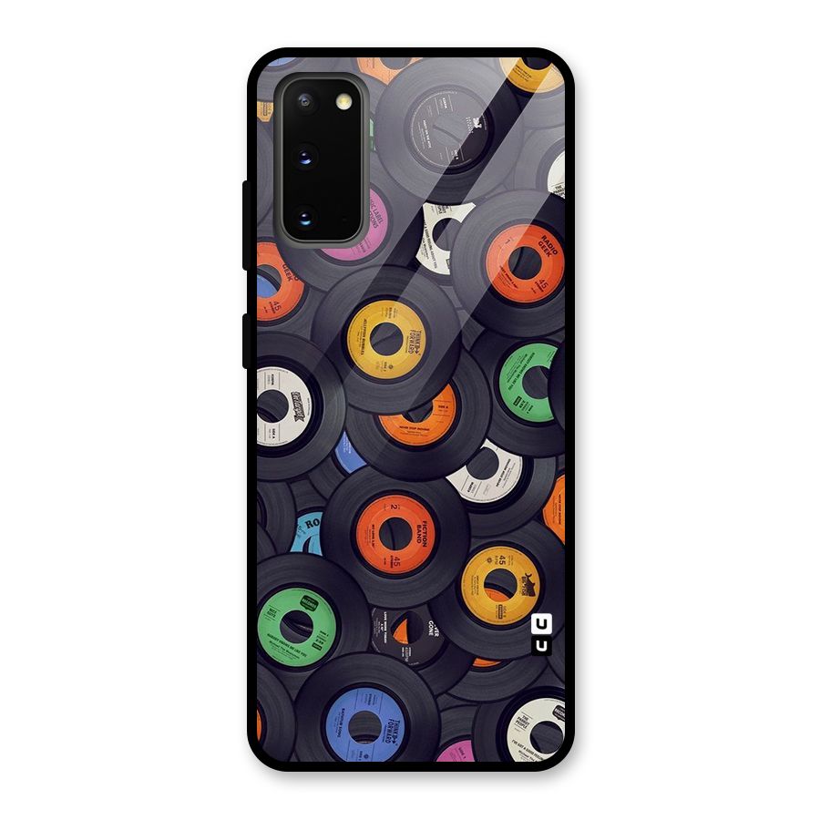 Colorful Disks Glass Back Case for Galaxy S20