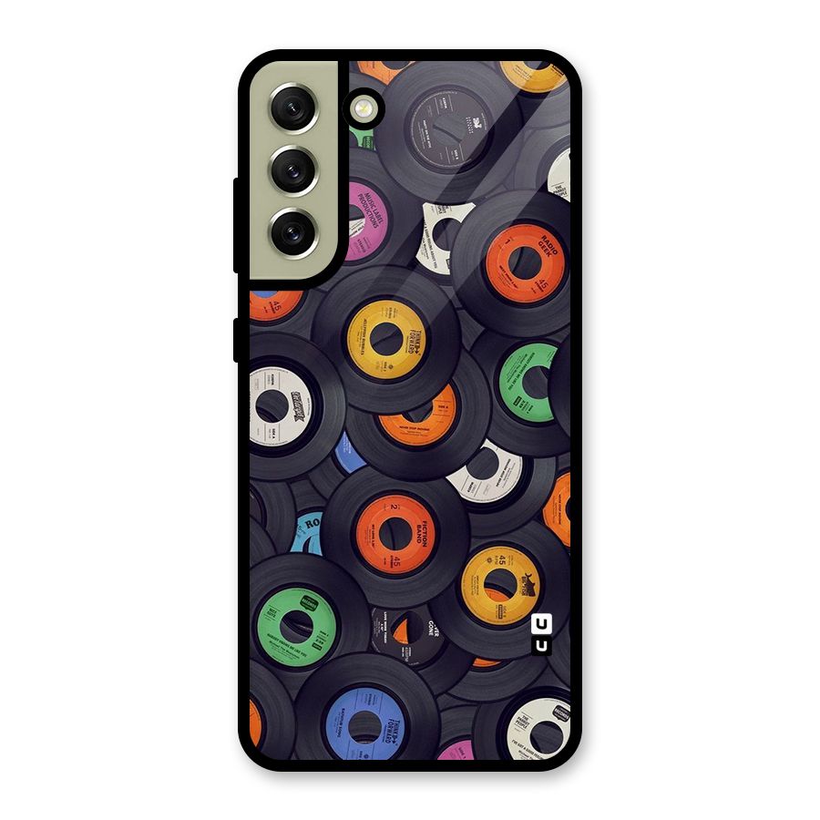 Colorful Disks Glass Back Case for Galaxy S21 FE 5G