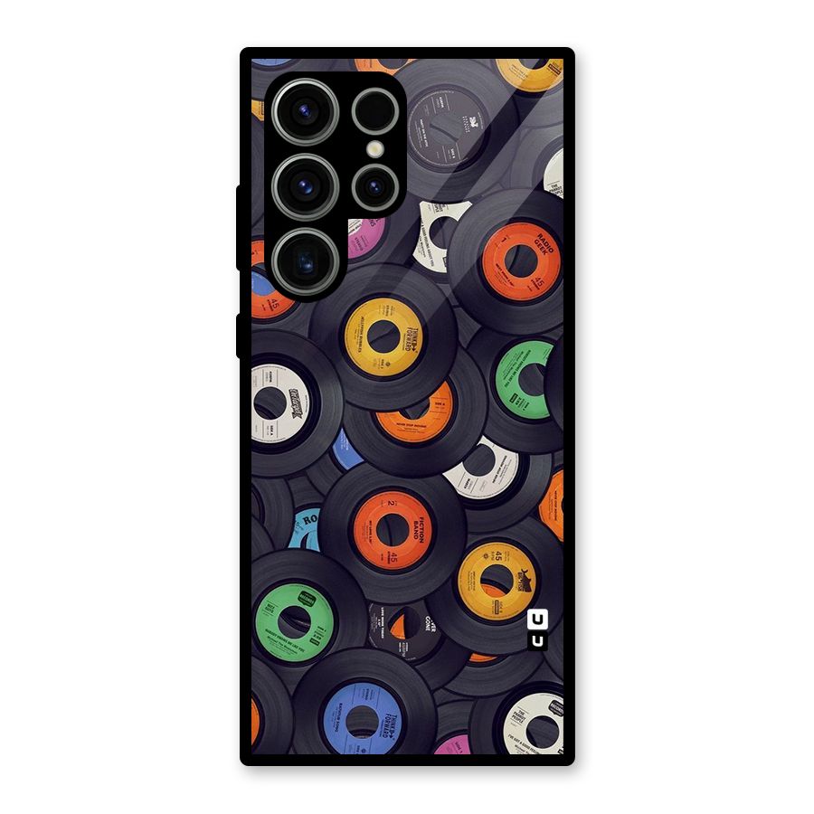 Colorful Disks Glass Back Case for Galaxy S23 Ultra