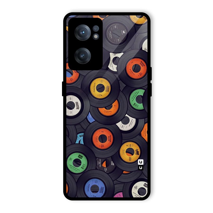 Colorful Disks Glass Back Case for OnePlus Nord CE 2 5G