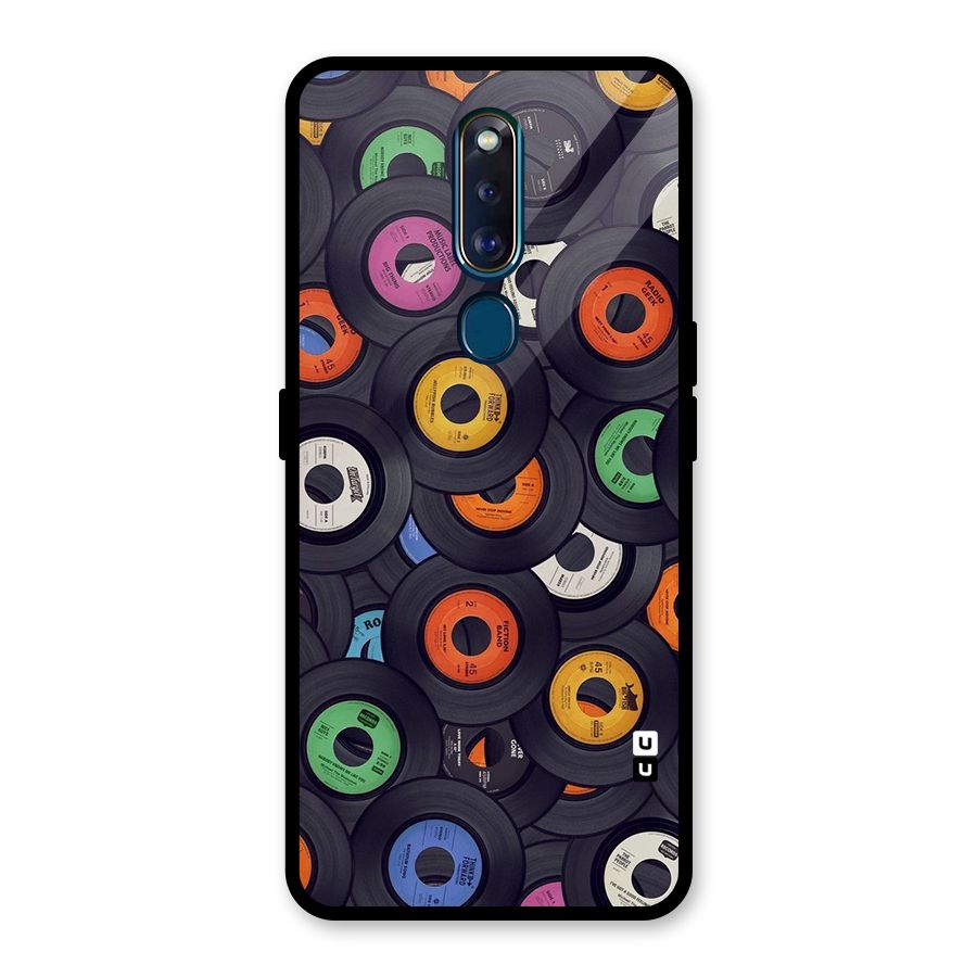 Colorful Disks Glass Back Case for Oppo F11 Pro