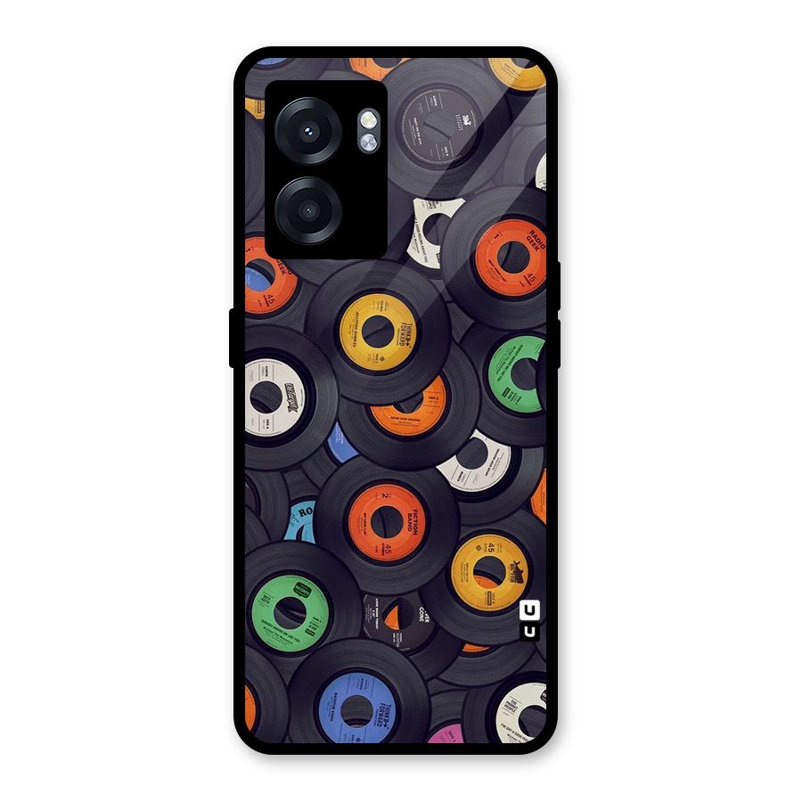 Colorful Disks Glass Back Case for Oppo K10 (5G)