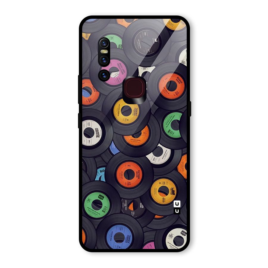 Colorful Disks Glass Back Case for Vivo V15