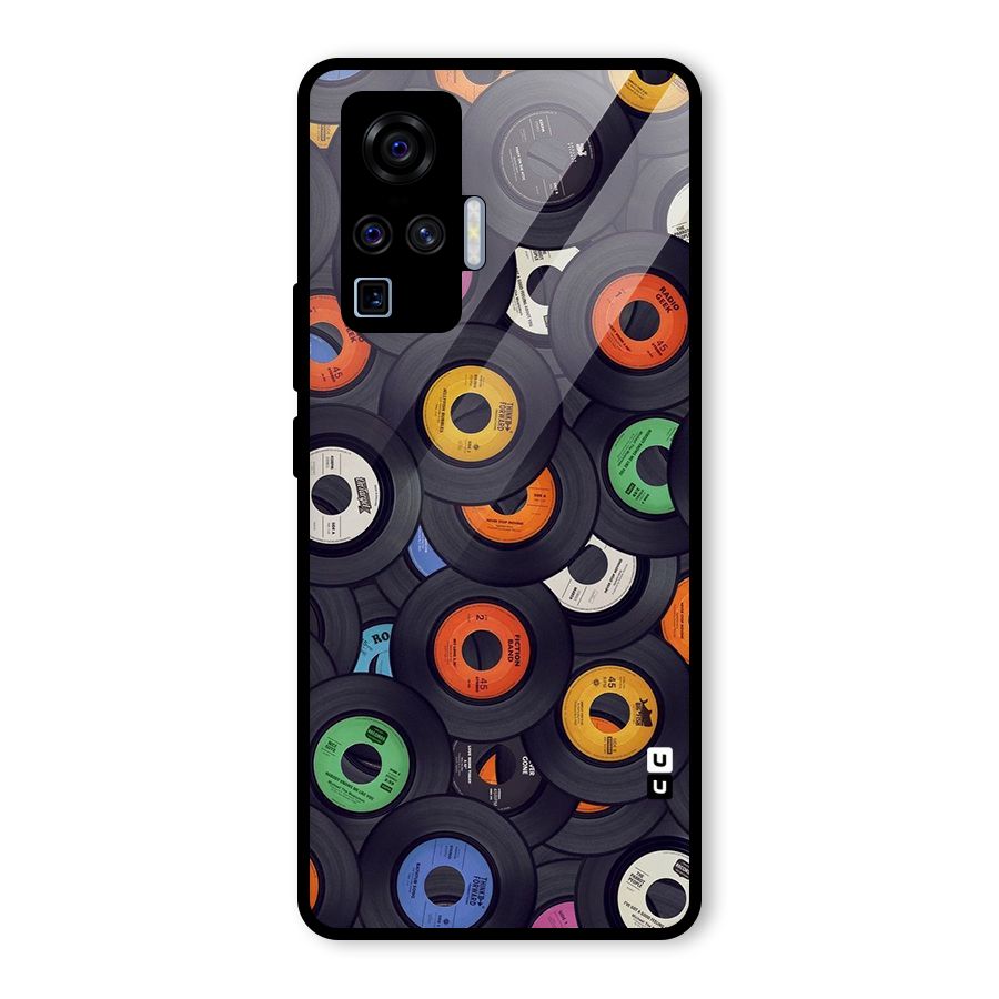 Colorful Disks Glass Back Case for Vivo X50 Pro