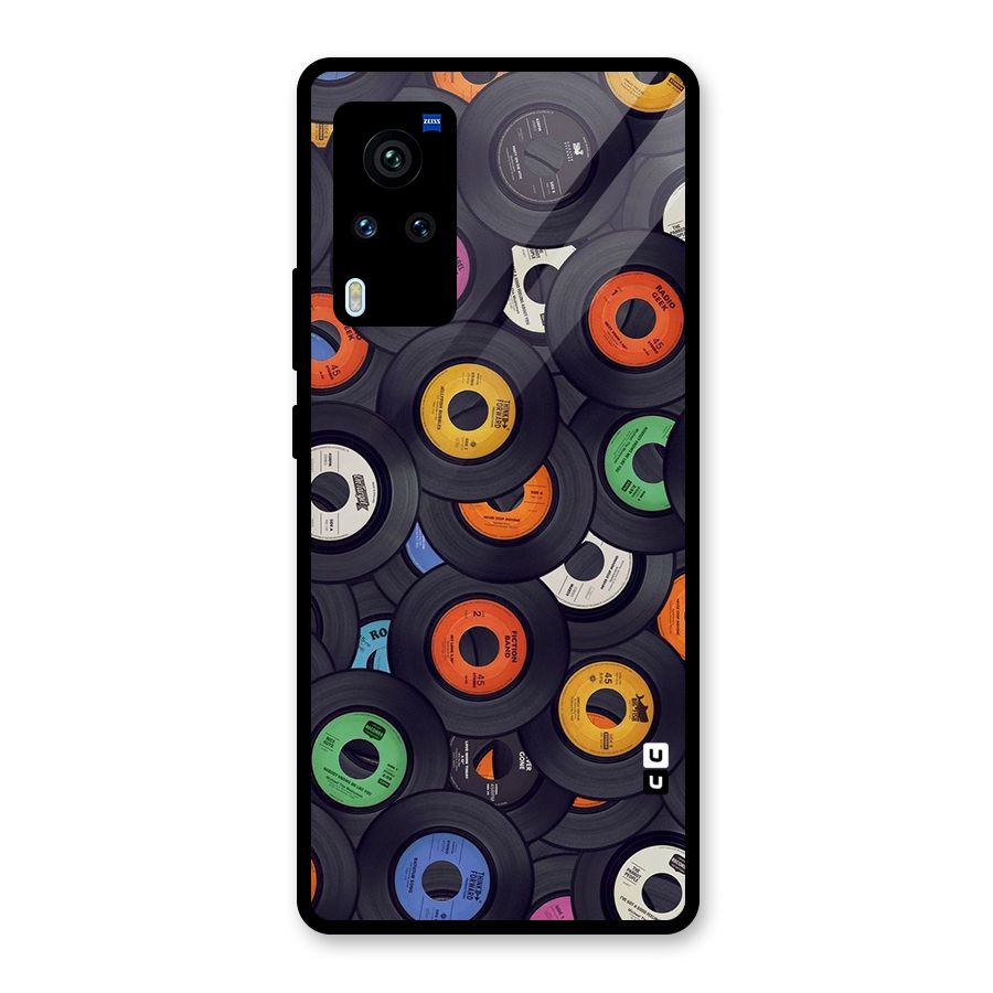 Colorful Disks Glass Back Case for Vivo X60 Pro