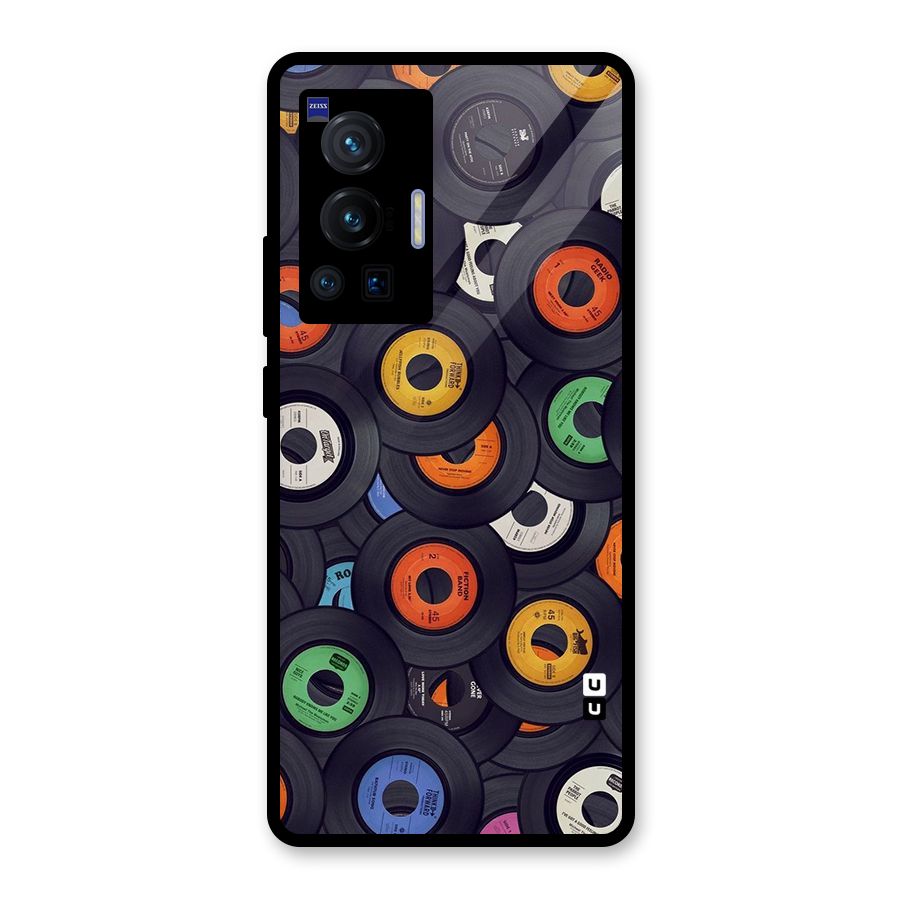 Colorful Disks Glass Back Case for Vivo X70 Pro