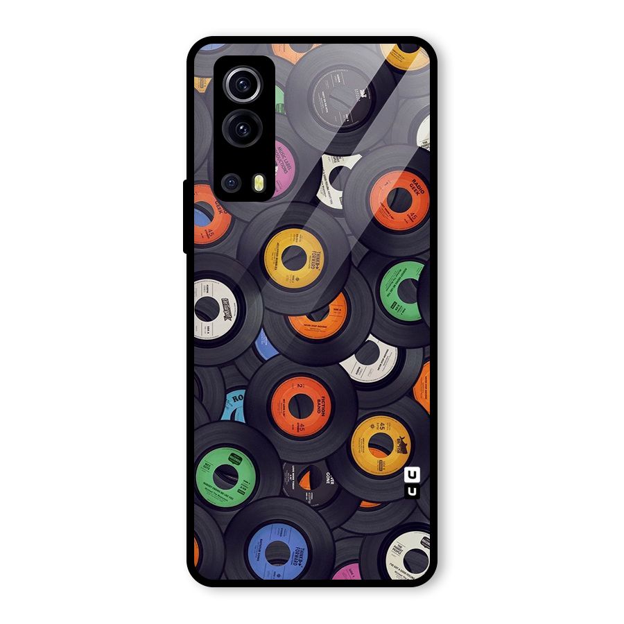 Colorful Disks Glass Back Case for Vivo iQOO Z3