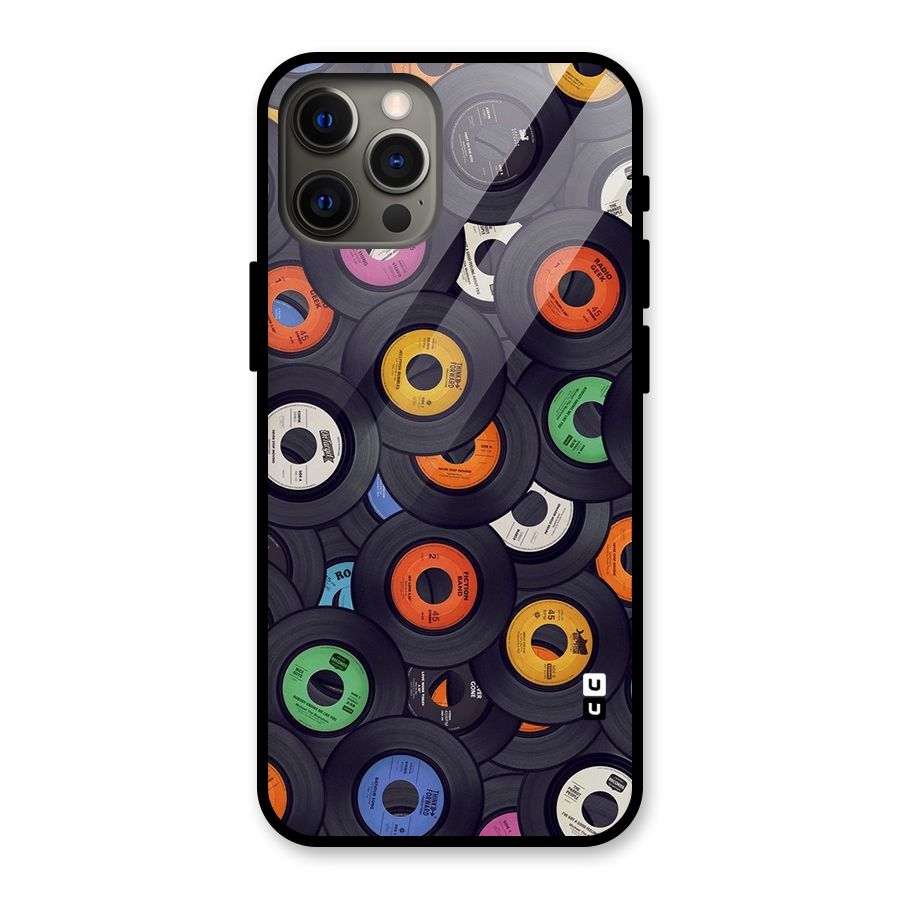 Colorful Disks Glass Back Case for iPhone 12 Pro Max