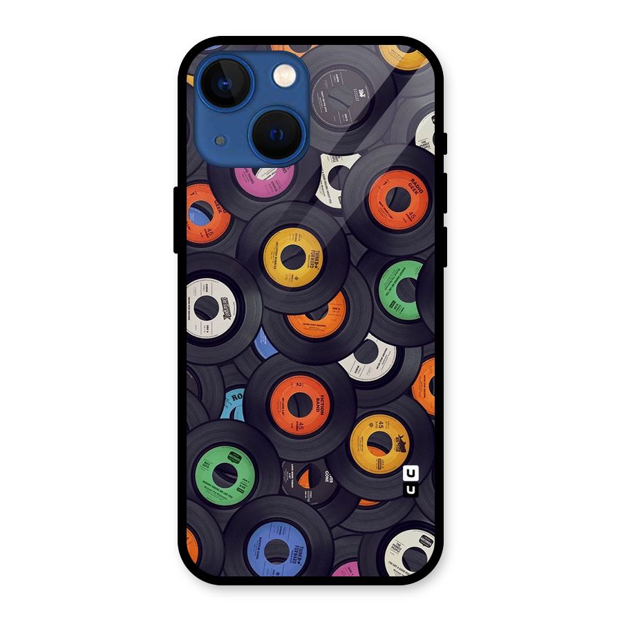 Colorful Disks Glass Back Case for iPhone 13 Mini