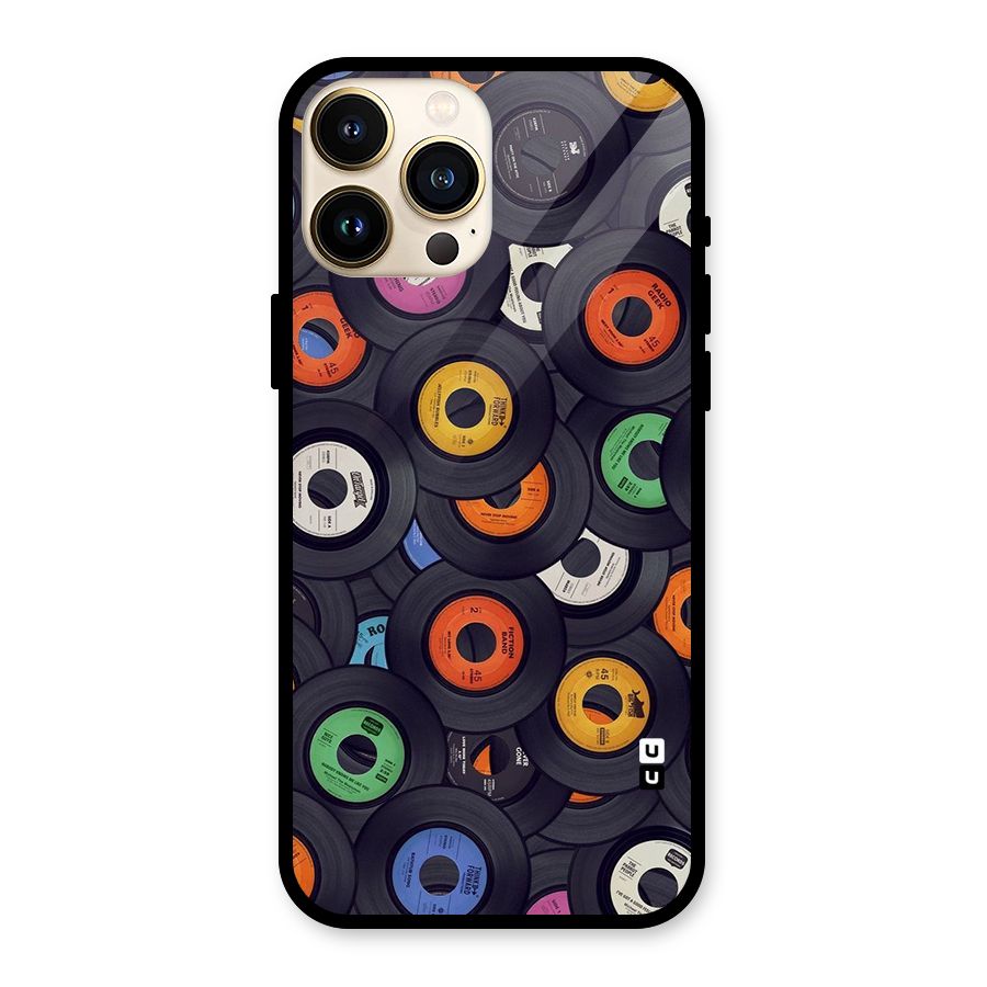 Colorful Disks Glass Back Case for iPhone 13 Pro Max
