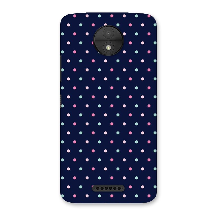 Colorful Dots Pattern Back Case for Moto C