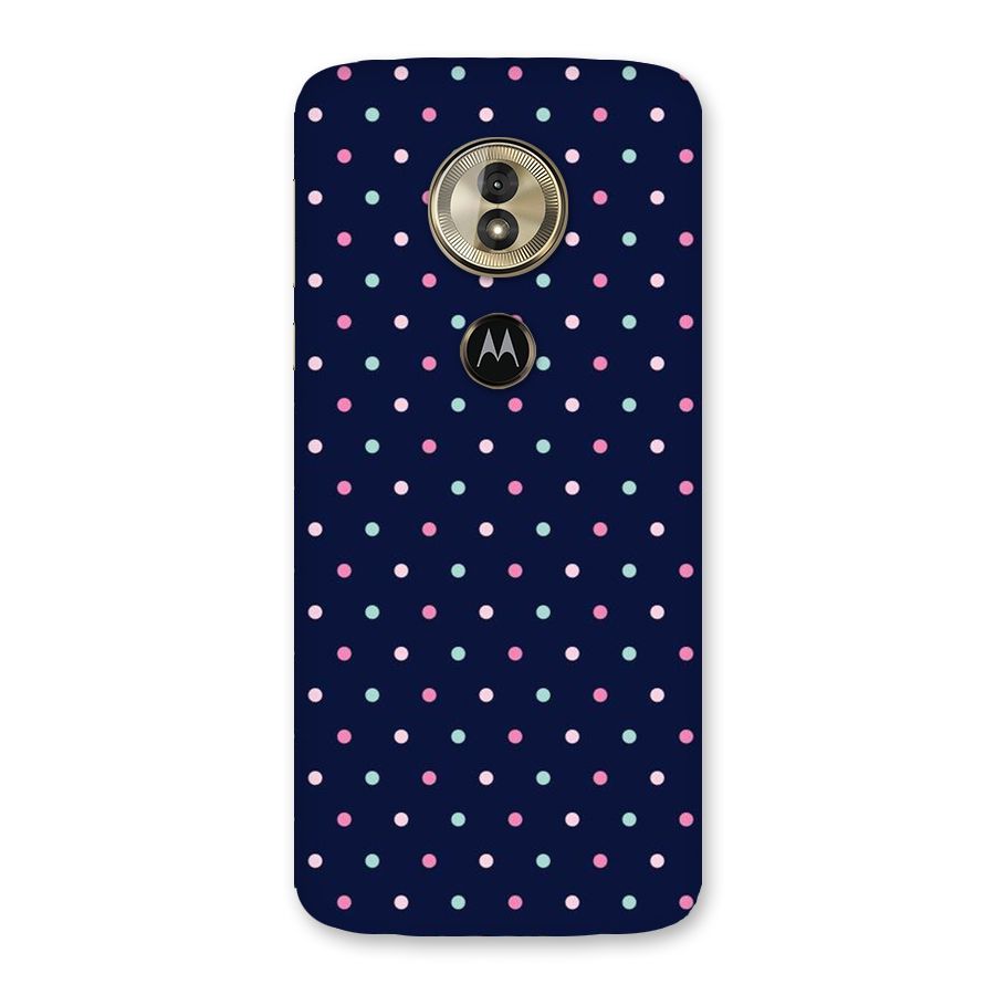 Colorful Dots Pattern Back Case for Moto G6 Play