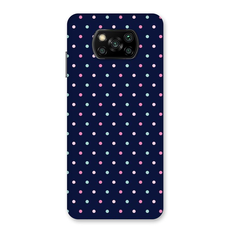 Colorful Dots Pattern Back Case for Poco X3
