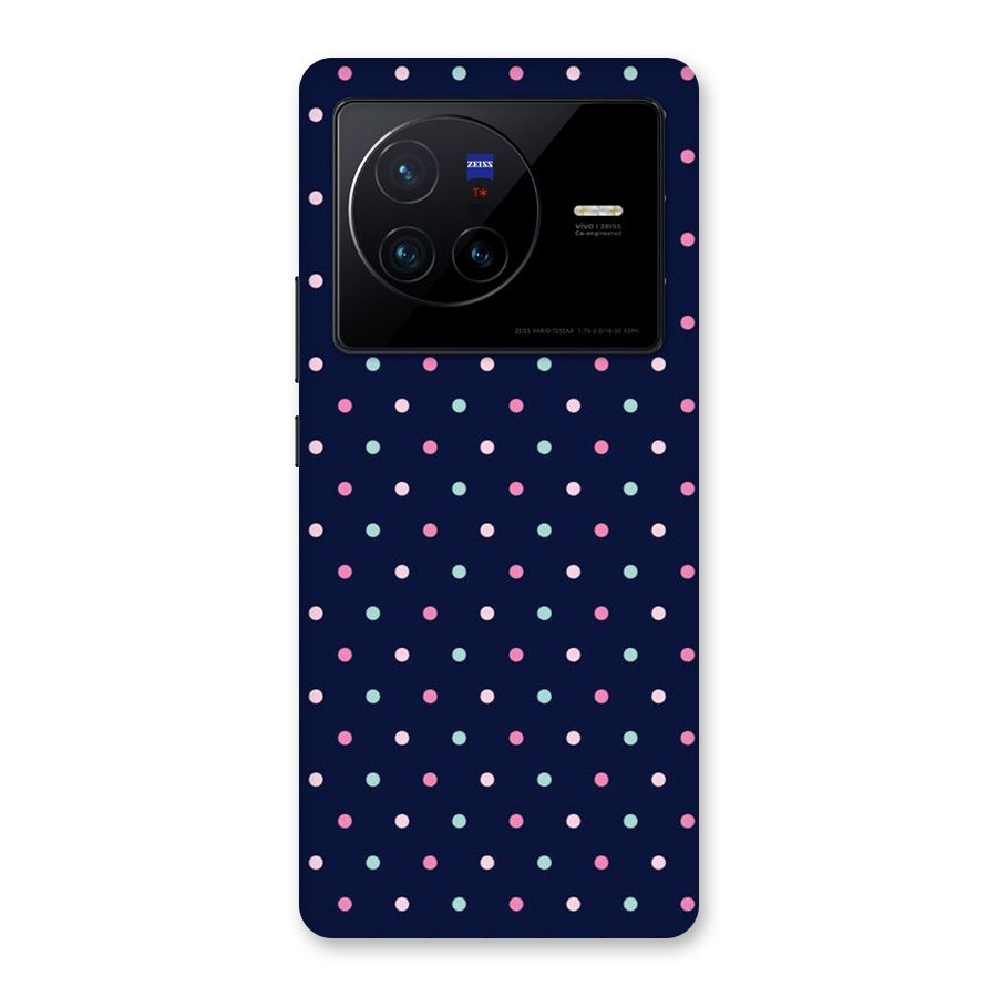 Colorful Dots Pattern Back Case for Vivo X80