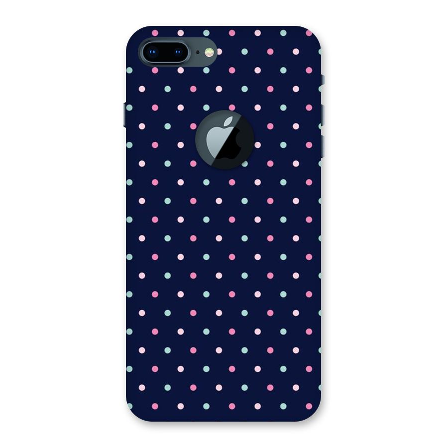 Colorful Dots Pattern Back Case for iPhone 7 Plus Logo Cut