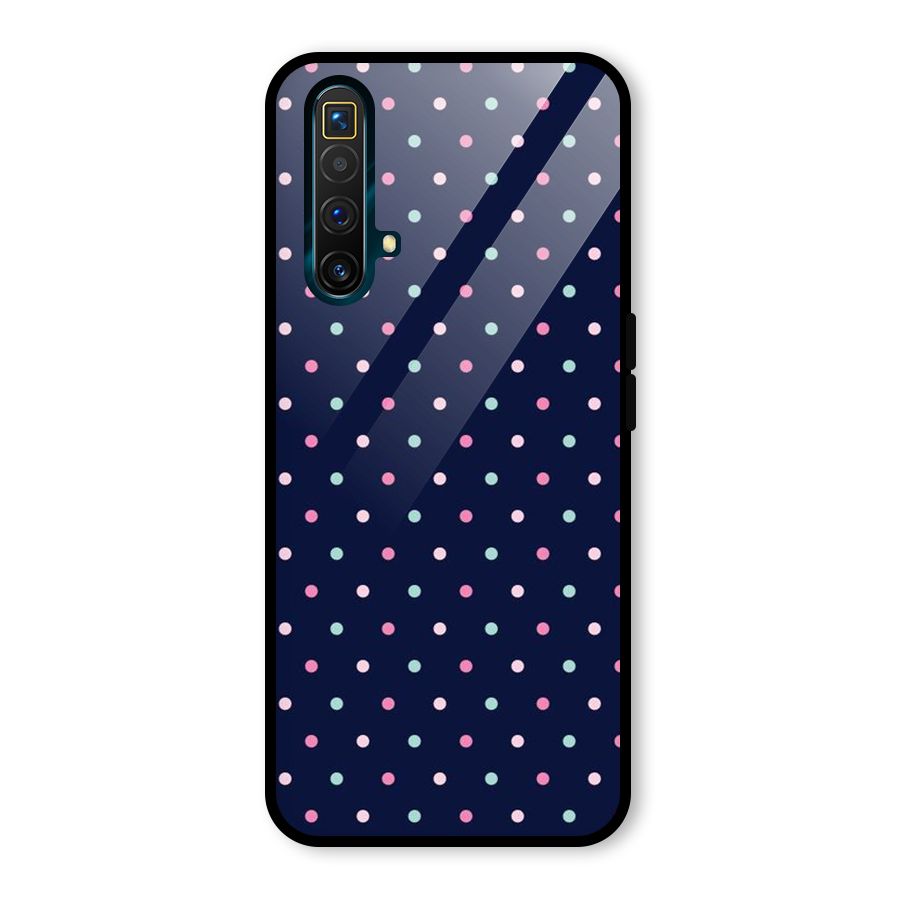 Colorful Dots Pattern Glass Back Case for Realme X3 SuperZoom