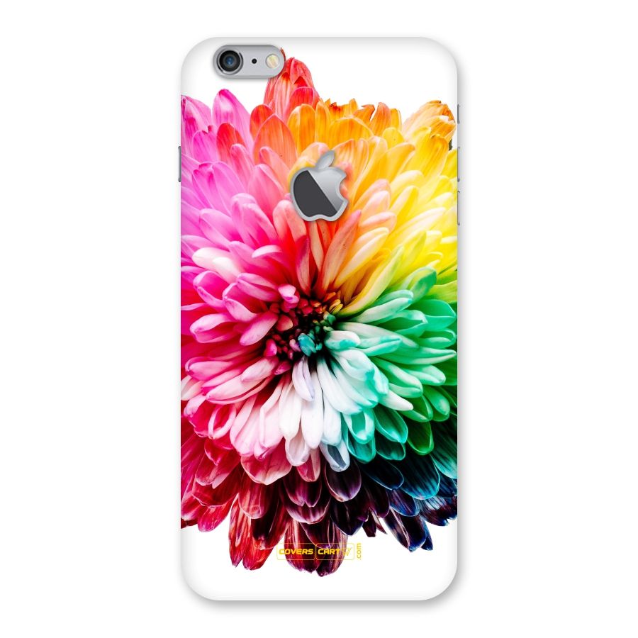 Colorful Flower Back Case for iPhone 6 Plus 6S Plus Logo Cut