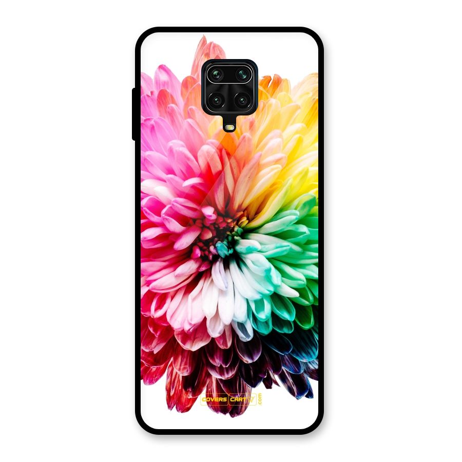 Colorful Flower Glass Back Case for Poco M2 Pro