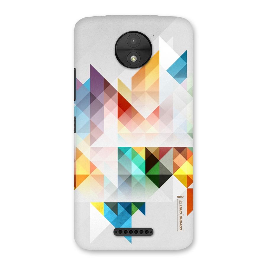 Colorful Geometric Art Back Case for Moto C