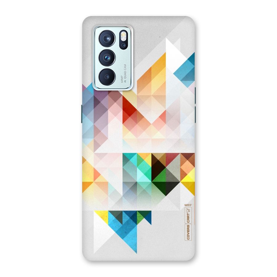 Colorful Geometric Art Back Case for Oppo Reno6 Pro 5G